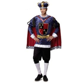 Kék Középkori Király jelmez férfiaknak