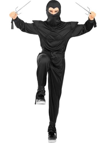 Fekete Ninja Jelmez Felnőtteknek Plus Size